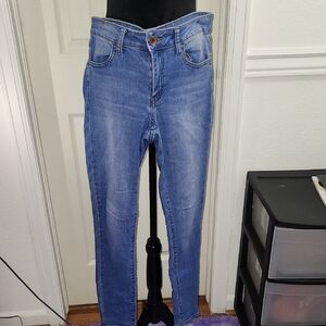SO Women's High Rise Light Blue Jeans
